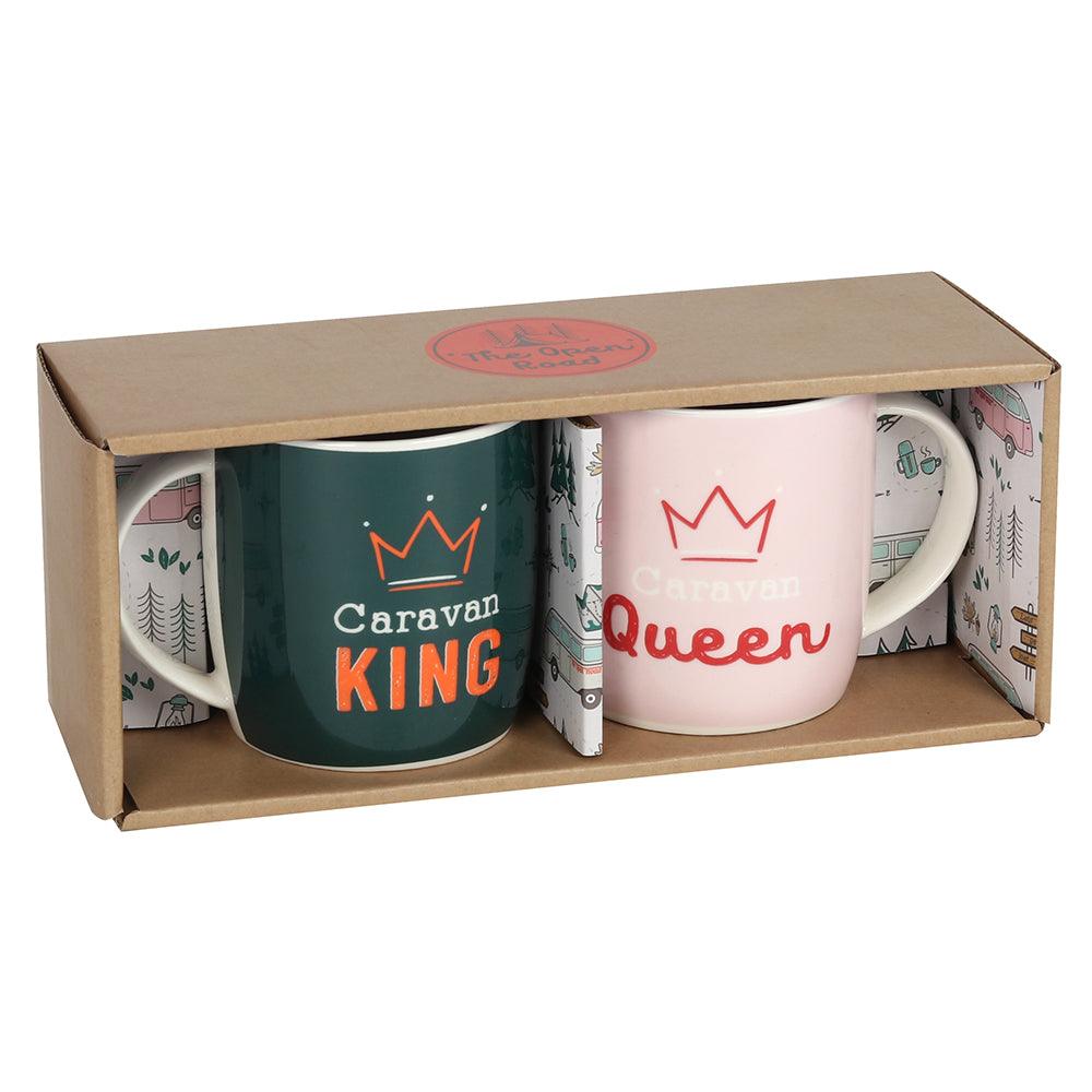 Caravan King and Queen Mug Set - DuvetDay.co.uk