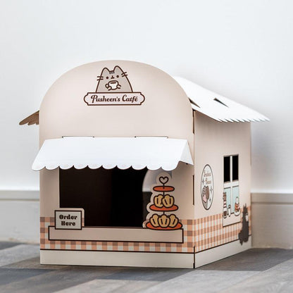 Cardboard Cat Den Playhouse - Pusheen the Cat - DuvetDay.co.uk