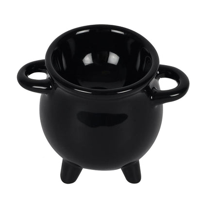 Cauldron Egg Cup with Broom Spoon - DuvetDay.co.uk