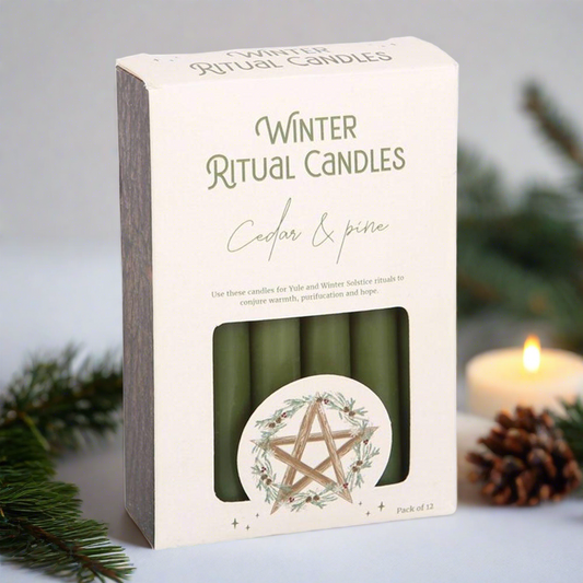 Cedar & Pine Winter Ritual Spell Candles