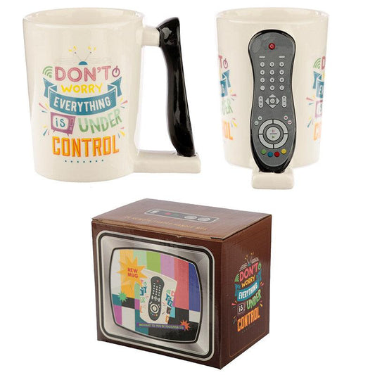 Ceramic Remote Control Shaped Handle Mug - DuvetDay.co.uk