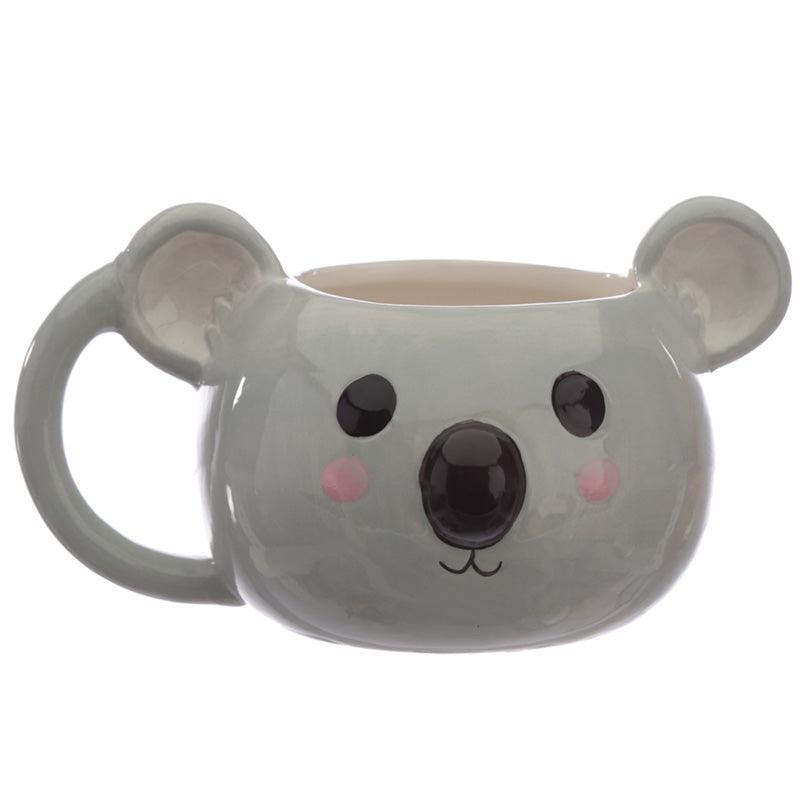 Ceramic Shaped Head Mug - Adoramals Koala - DuvetDay.co.uk