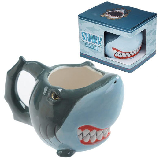 Ceramic Shark Shaped Collectable Mug - DuvetDay.co.uk