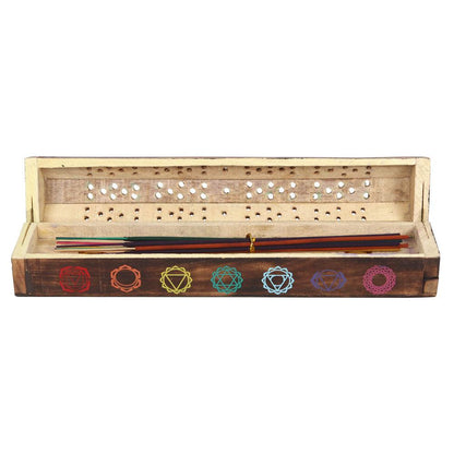 Chakra Wooden Mixed Incense Box Set - DuvetDay.co.uk