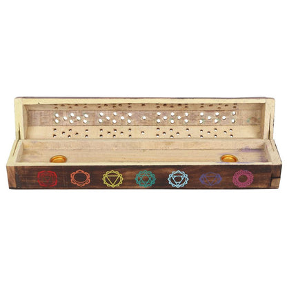 Chakra Wooden Mixed Incense Box Set - DuvetDay.co.uk