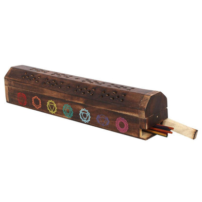 Chakra Wooden Mixed Incense Box Set - DuvetDay.co.uk
