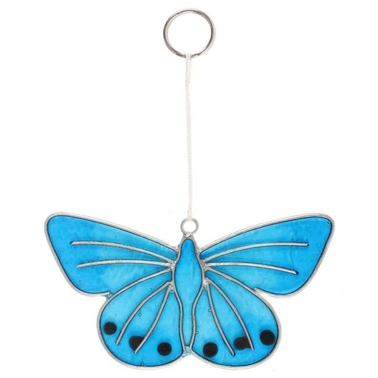 Chalkhill Blue Butterfly Suncatcher - DuvetDay.co.uk