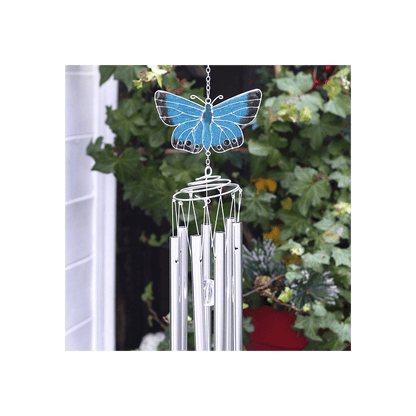 Chalkhill Blue Butterfly Windchime - DuvetDay.co.uk