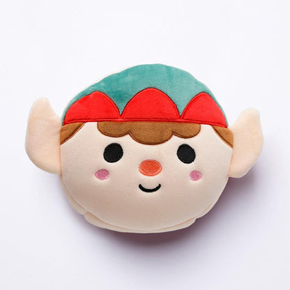Christmas Elf Relaxeazzz Plush Round Travel Pillow & Eye Mask Set - DuvetDay.co.uk