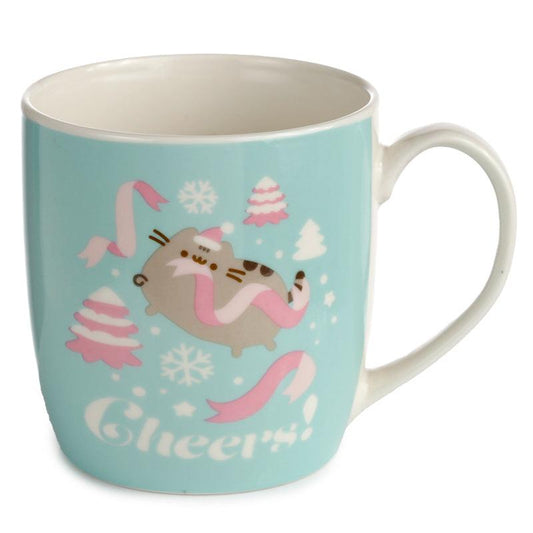 Christmas Porcelain Mug - Pusheen the Cat - DuvetDay.co.uk