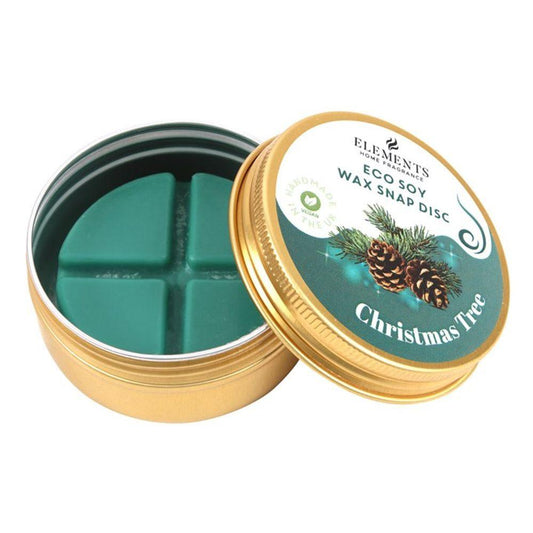 Christmas Tree Soy Wax Snap Disc - DuvetDay.co.uk