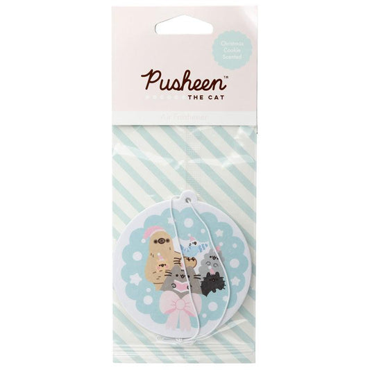 Christmas Wreath Pusheen the Cat Christmas Cookie Scented Air Freshener - DuvetDay.co.uk