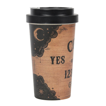 Classic Talking Board Bamboo Eco Travel Mug - DuvetDay.co.uk