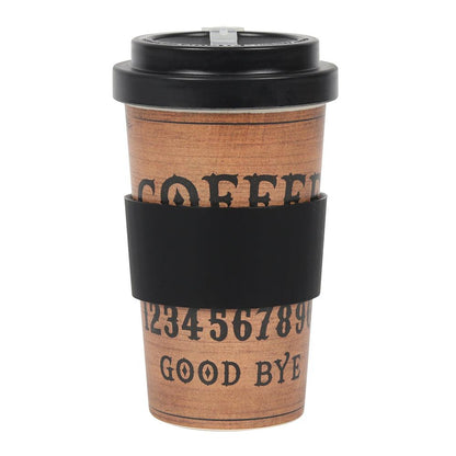 Classic Talking Board Bamboo Eco Travel Mug - DuvetDay.co.uk