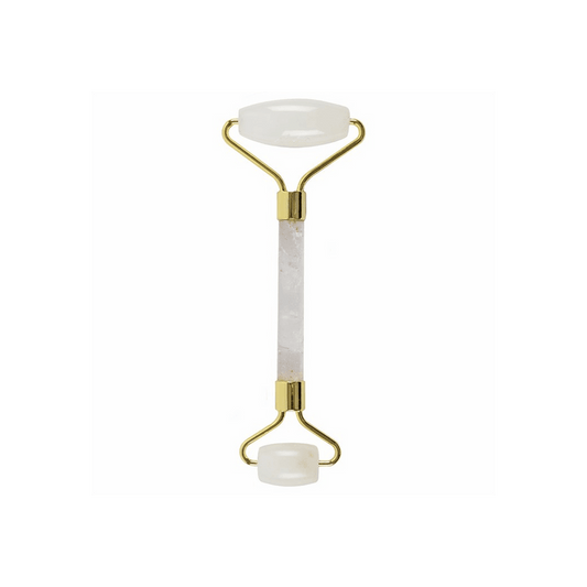 Clear Quartz Dual Ended Face Roller - DuvetDay.co.uk