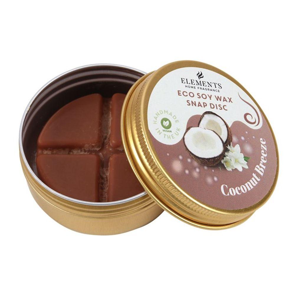 Coconut Breeze Soy Wax Snap Disc - DuvetDay.co.uk
