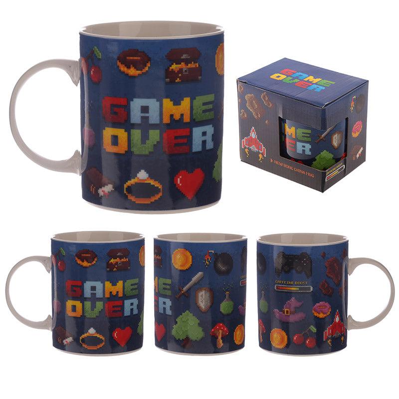 Collectable Porcelain Mug - Game Over Design - DuvetDay.co.uk