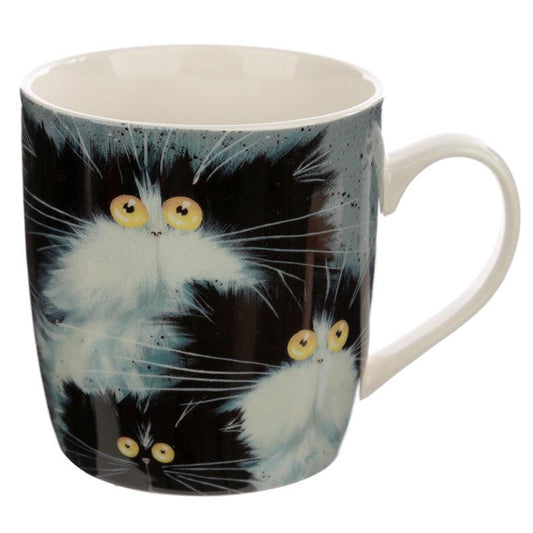Collectable Porcelain Mug - Kim Haskins Cats - DuvetDay.co.uk