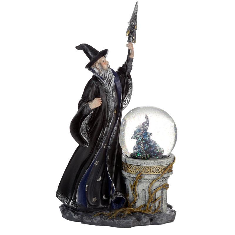 Collectable Spirit of the Sorcerer Wizard - Ice Dragon Snow Globe Waterball