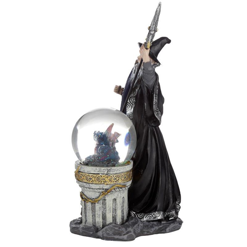 Collectable Spirit of the Sorcerer Wizard - Ice Dragon Snow Globe Waterball