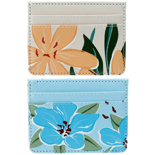 Contactless Protection Fabric Card Holder Wallet - Florens Botanical