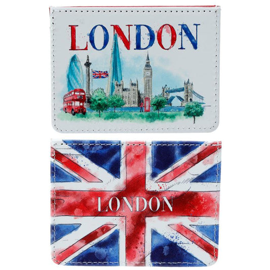 Contactless Protection Fabric Card Holder Wallet - London Tour