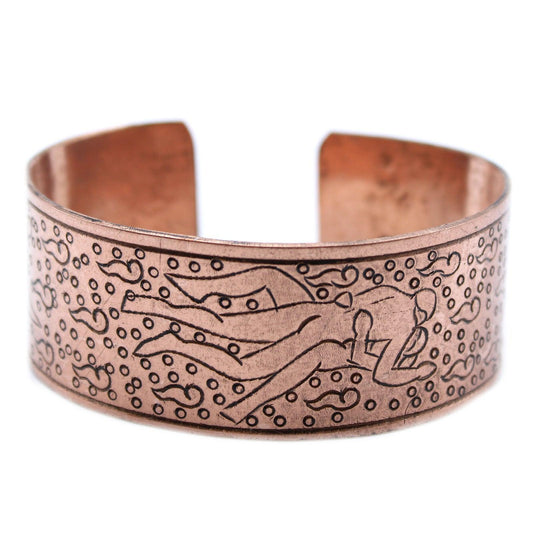 Copper Tibetan Bracelet - Kamasutra - DuvetDay.co.uk