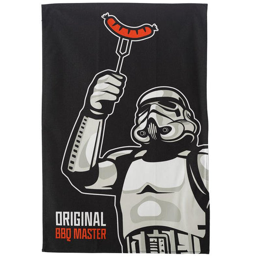 Cotton Tea Towel - The Original Stormtrooper Hot Dog BBQ Master - DuvetDay.co.uk