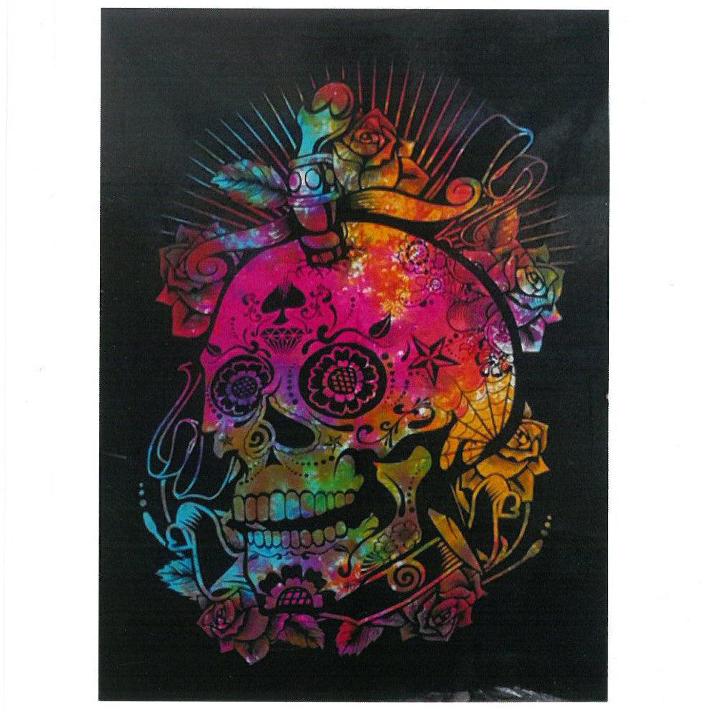 Cotton Wall Art - Day of the Dead Skull - DuvetDay.co.uk