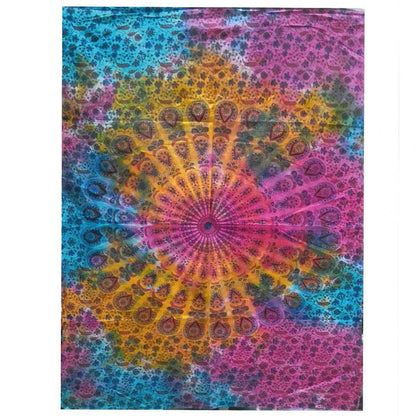 Cotton Wall Art - Round Mandala - DuvetDay.co.uk