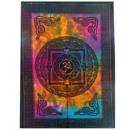 Cotton Wall Art - Sacred OM - DuvetDay.co.uk
