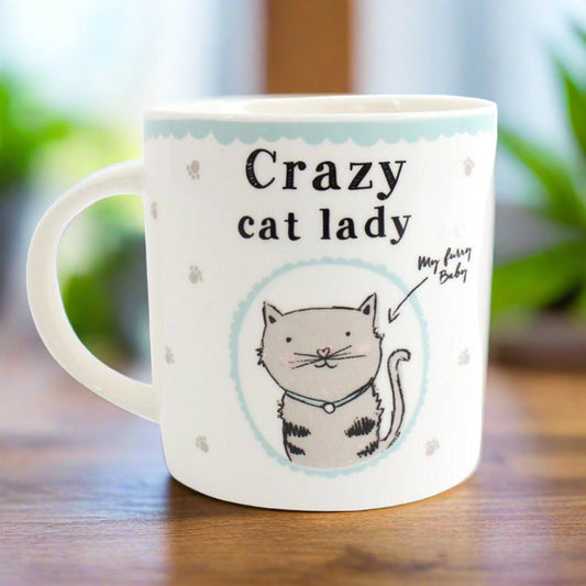 Crazy Cat Lady Boxed Mug - DuvetDay.co.uk