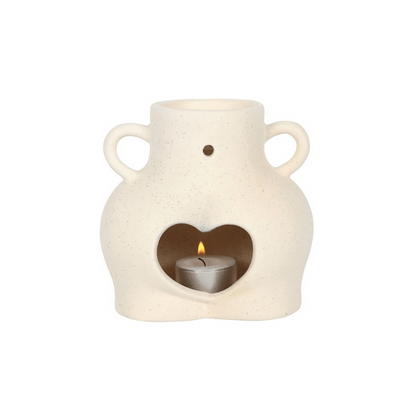 Cream Speckle Bum Oil Burner - DuvetDay.co.uk