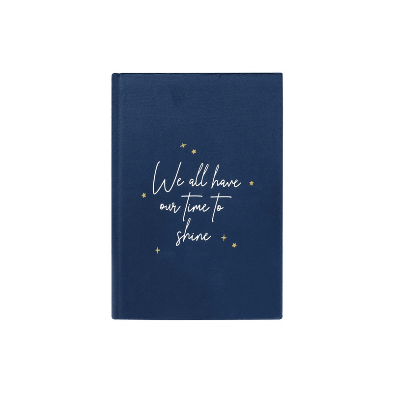 Crescent Moon Velvet Notebook - DuvetDay.co.uk
