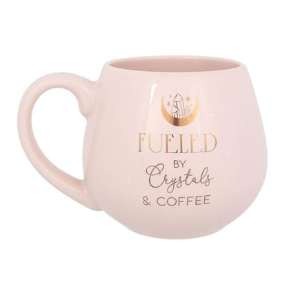Crystals and Coffee Rounded Mug - DuvetDay.co.uk