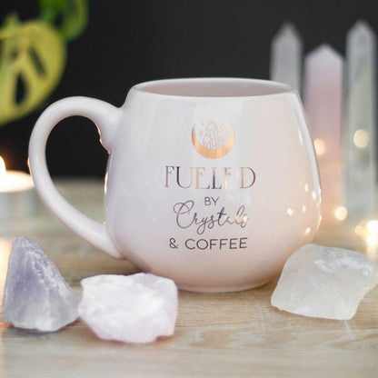 Crystals and Coffee Rounded Mug - DuvetDay.co.uk