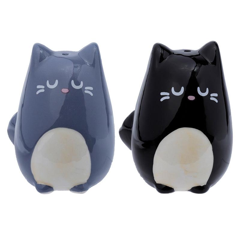 Cute Cat Design Salt and Pepper Set - DuvetDay.co.uk