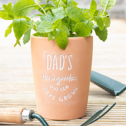 Dad's Garden Terracotta Plant Pot - DuvetDay.co.uk