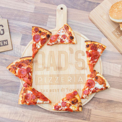 Dad's Pizzeria Wooden Pizza Board - DuvetDay.co.uk