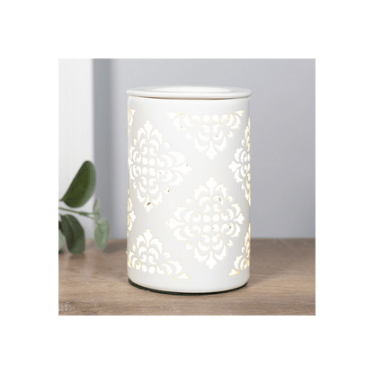 Damask Cut Out Electric Oil Burner - DuvetDay.co.uk