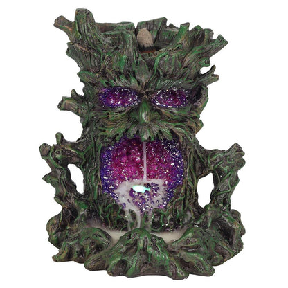 Dark Tree Man Backflow Incense Burner with Light - DuvetDay.co.uk