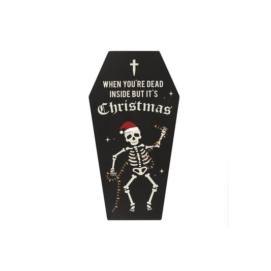 Dead Inside Coffin Plaque - DuvetDay.co.uk