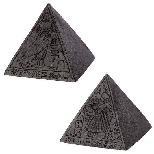 Decorative Black Egyptian Pyramid Ornament - DuvetDay.co.uk