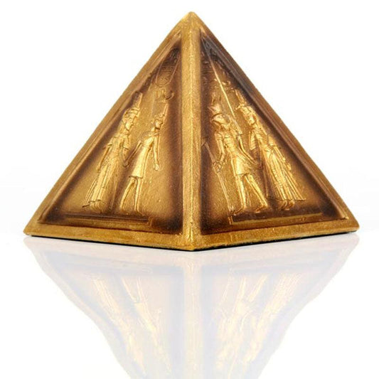 Decorative Gold Egyptian Pyramid Ornament - DuvetDay.co.uk