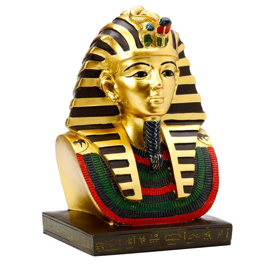 Decorative Gold Egyptian Tutankhamen Bust - DuvetDay.co.uk
