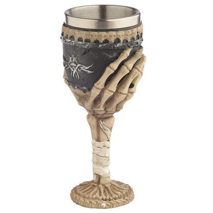 Decorative Gothic Skeleton Arm Goblet - DuvetDay.co.uk