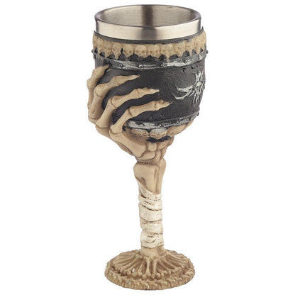 Decorative Gothic Skeleton Arm Goblet - DuvetDay.co.uk