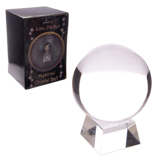 Decorative Mystical 10cm Crystal Ball with Stand - DuvetDay.co.uk
