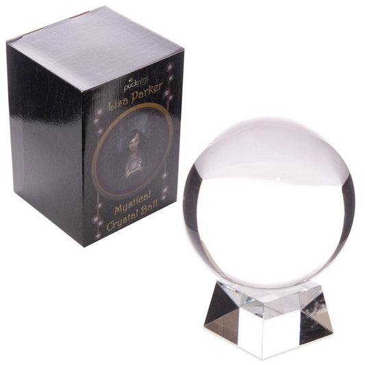 Decorative Mystical 14cm Crystal Ball with Stand - DuvetDay.co.uk