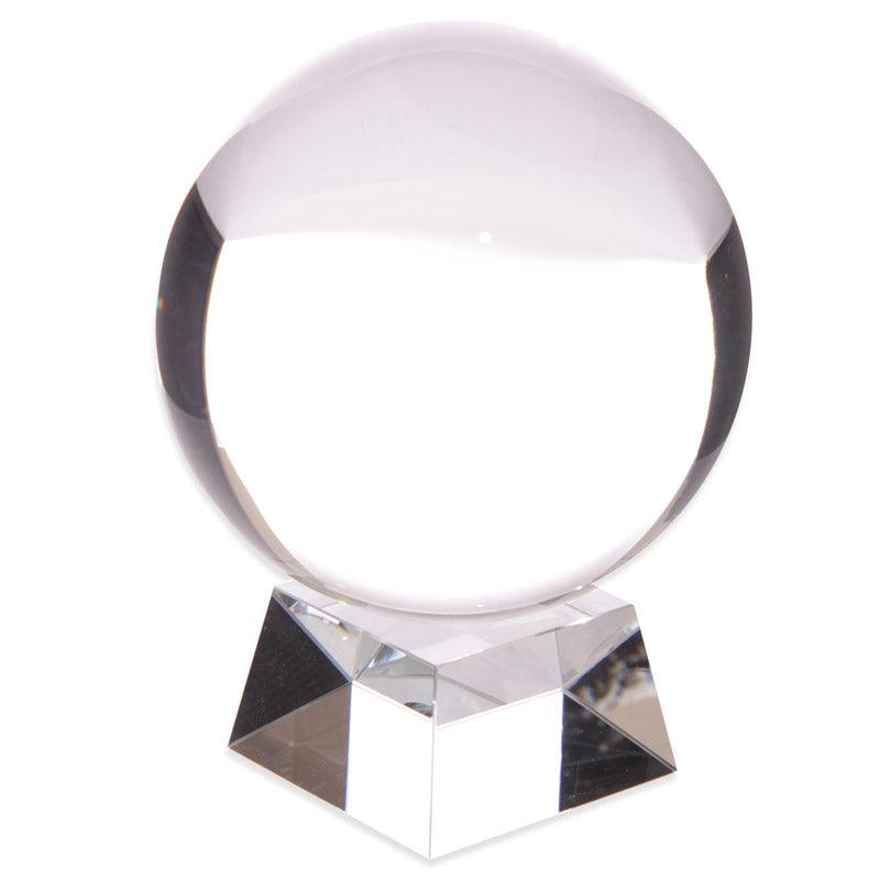 Decorative Mystical 14cm Crystal Ball with Stand - DuvetDay.co.uk
